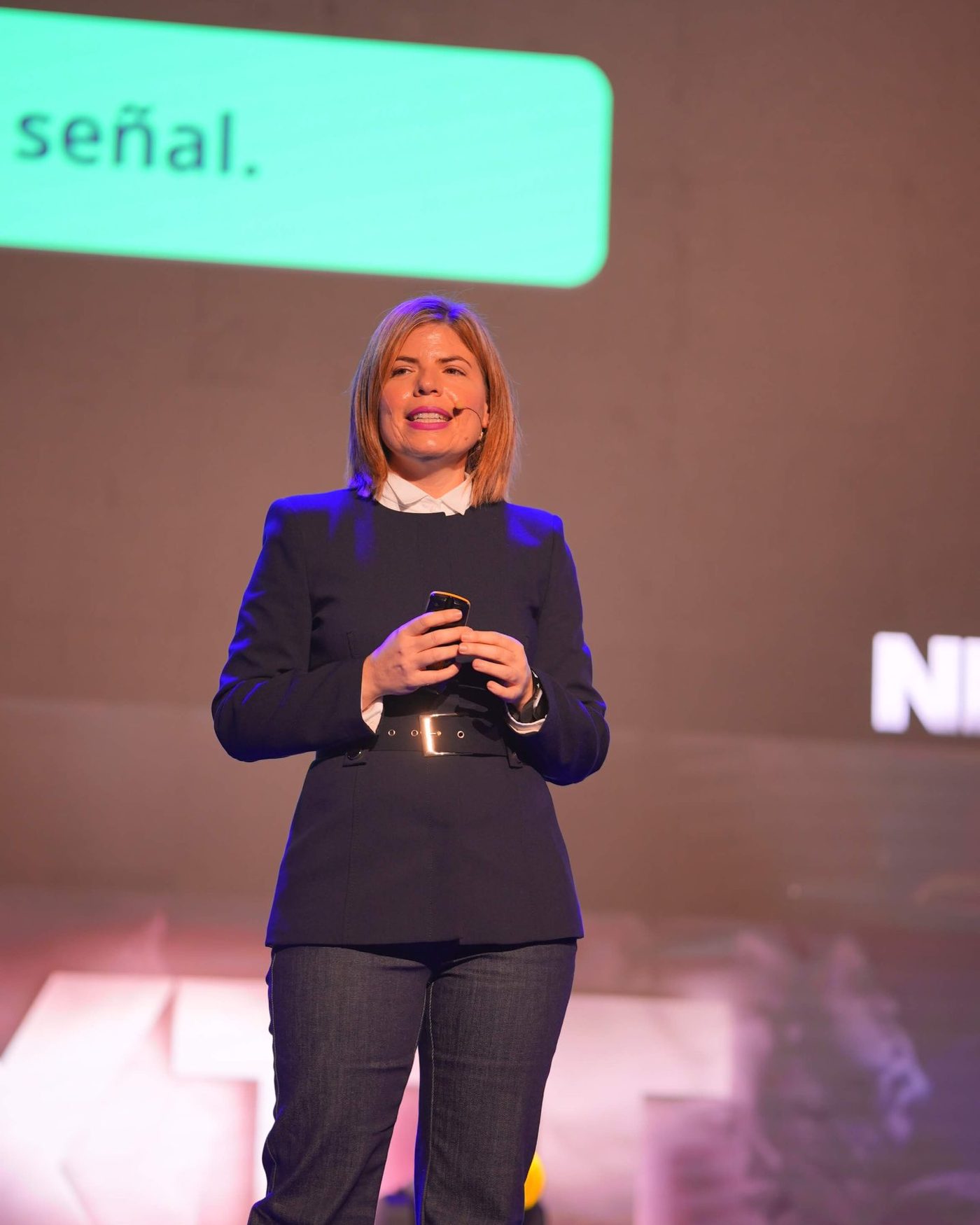 Rocío Bonachera en el escenario de NEXTT